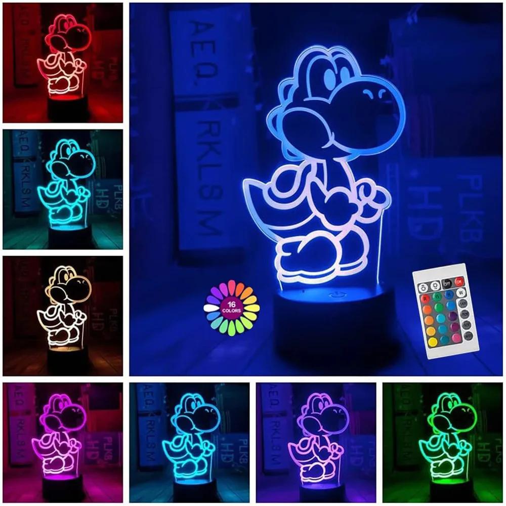 Yoshi 3D Illusion LED ߰ , ġ ġ, USB ̺ ,  , Ȩ , 16 ,  